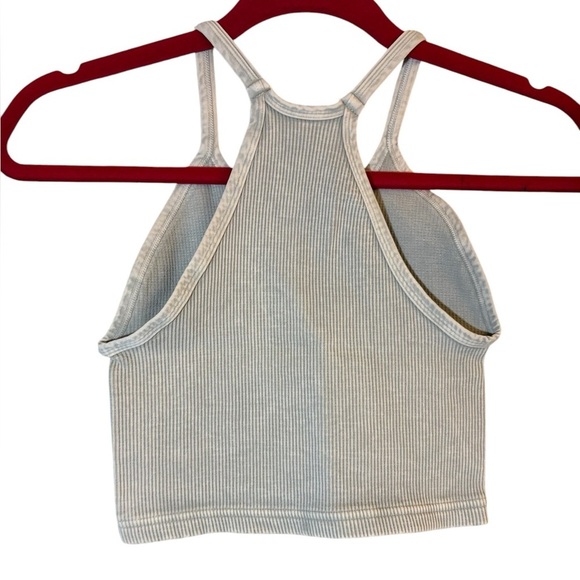 FREE PEOPLE FP MOVEMENT Happiness Runs Crop Tank Stone Eagle XS/S - Picture 3 of 9